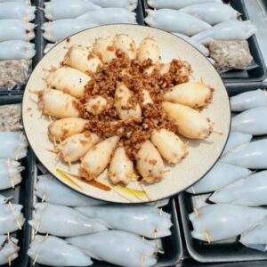 Mực Nhồi Thịt Tươi Sống