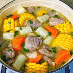 Canh xương rau củ